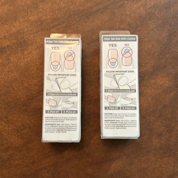 2 boxes Impress color press-on manicure nails, Point pink. 2 unopened boxes.NEW - Picture 3 of 3